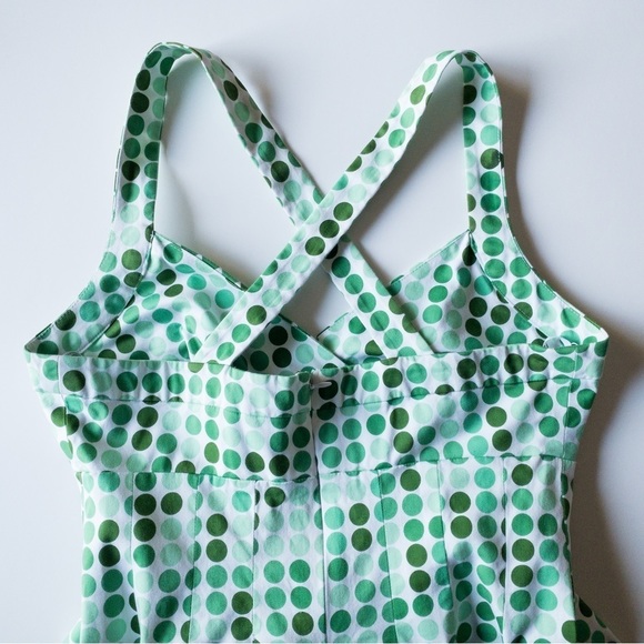 𝅺CALVIN Klein A-Line Dress Polkadot Designer Ladies Womens Size 10, fitted. - Picture 8 of 14